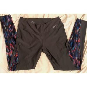 Nike Grey & Multicolored Leggings